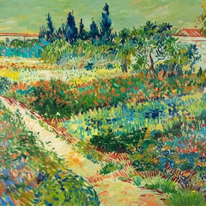 Garden at Arles Van Gogh oil painting reproduction, hand-painted in oil on canvas
