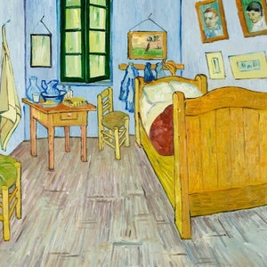 Vincents bedroom in Arles Musee dOrsay version Van Gogh oil painting reproduction, hand-painted in oil on canvas