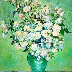 Roses Van Gogh oil painting reproduction, hand-painted in oil on canvas