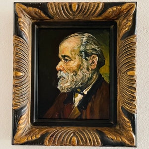 Framed Old Man with Beard Van Gogh reproduction, hand-painted in oil on canvas