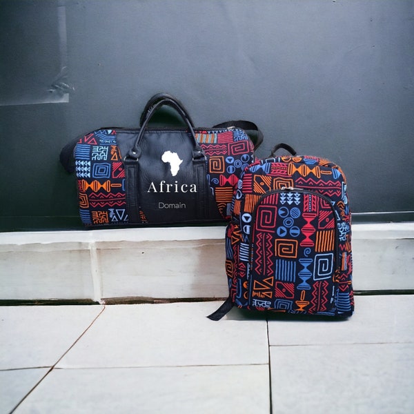 Duffle bag, African bag, Leather bag, Shoulder bag, Traveling bag, Journey Bag, Ankara bag, Africa duffle bag, leather bag, Shoulder bag