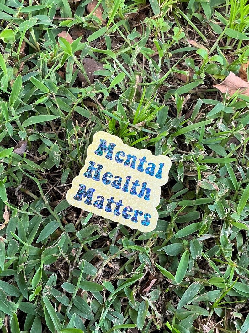 Mental Health Matters Holographic Sticker - Etsy