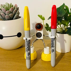 Computer Geek Robot sculpture - A perfect gift for nerds and sci-fi lovers alike made from recycled tech parts! Robot: Blinky