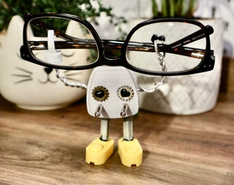 Recycled Tech Part Robot Sculpture - Handmade Desk Accessory: Walrus