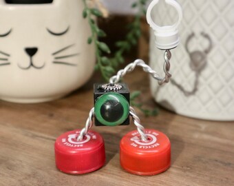 Recycled Tech Parts Robot Sculpture – Geek Desk Accessory, Handmade in UK: Handy 1.0