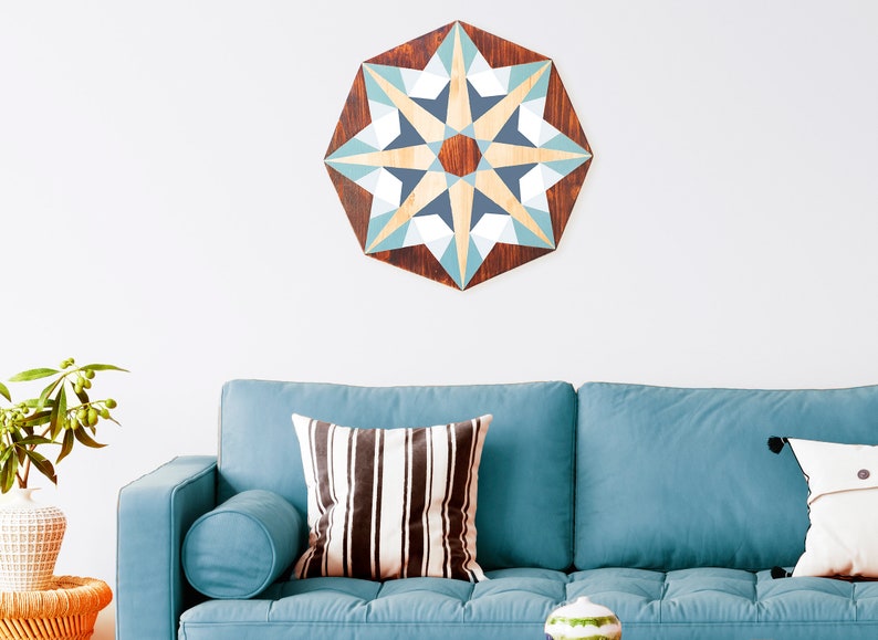 Geometric Colorful Art Geometric Wood Art Wall Hanging Etsy