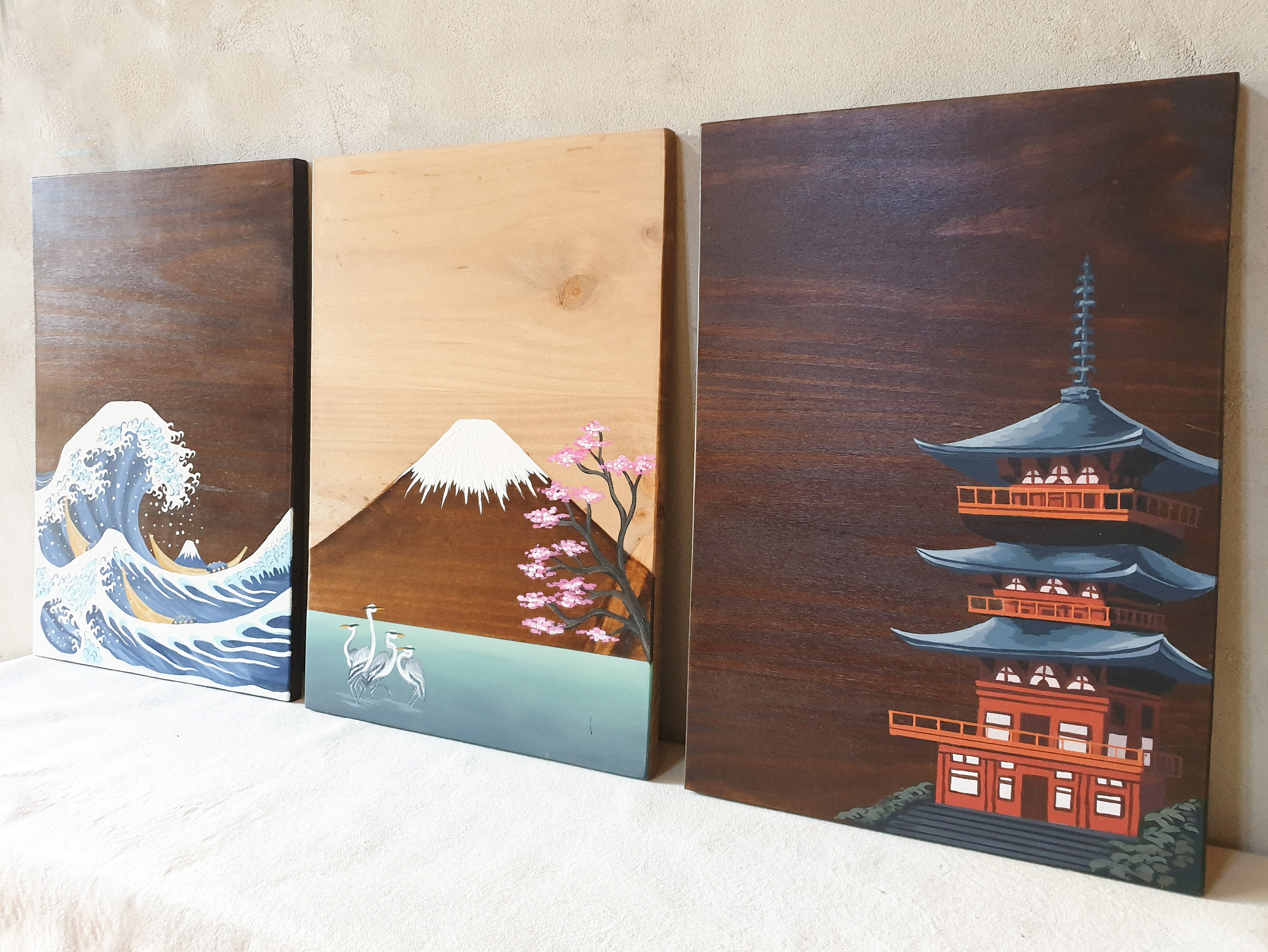 3 piece wall art set modern art living room wall decor | Etsy