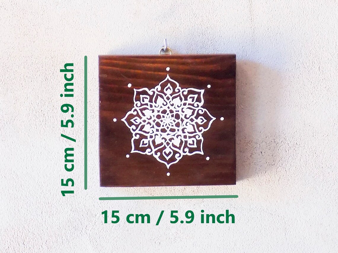 Decorative Wood Tile for Rustic Entryway Decor Hand Painted Etsy