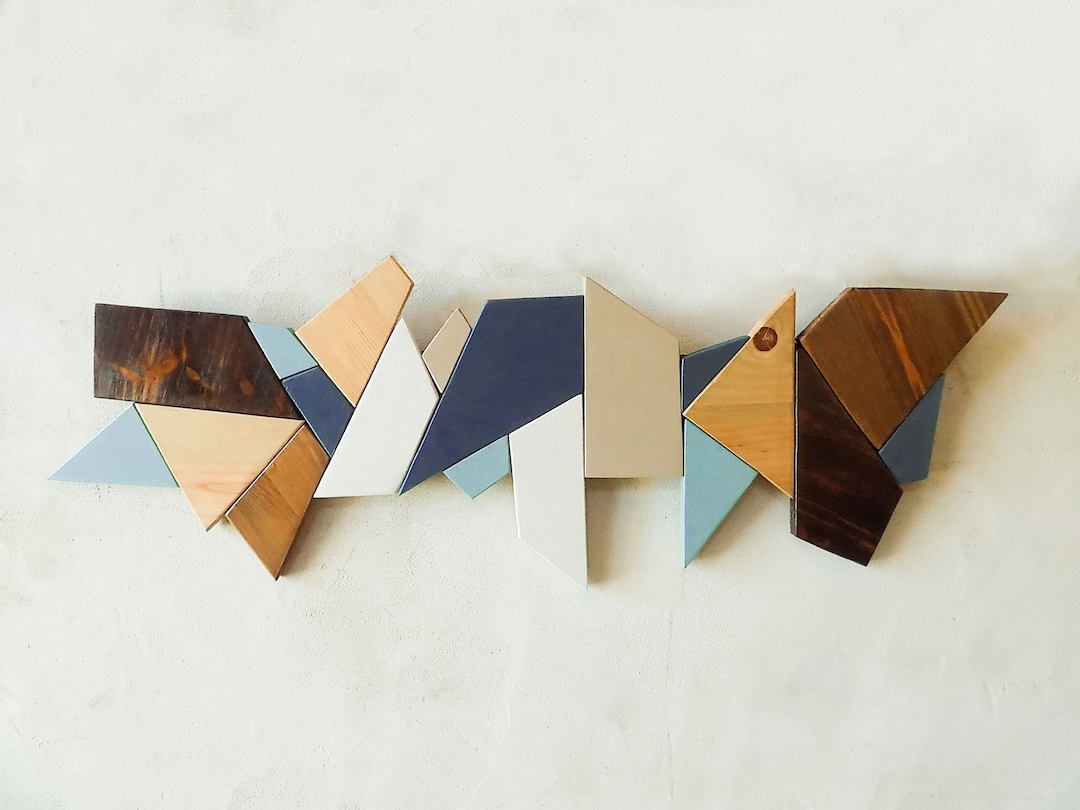 Wall Sculpture Modern Wood Wall Art Geometric Studio Wall Etsy