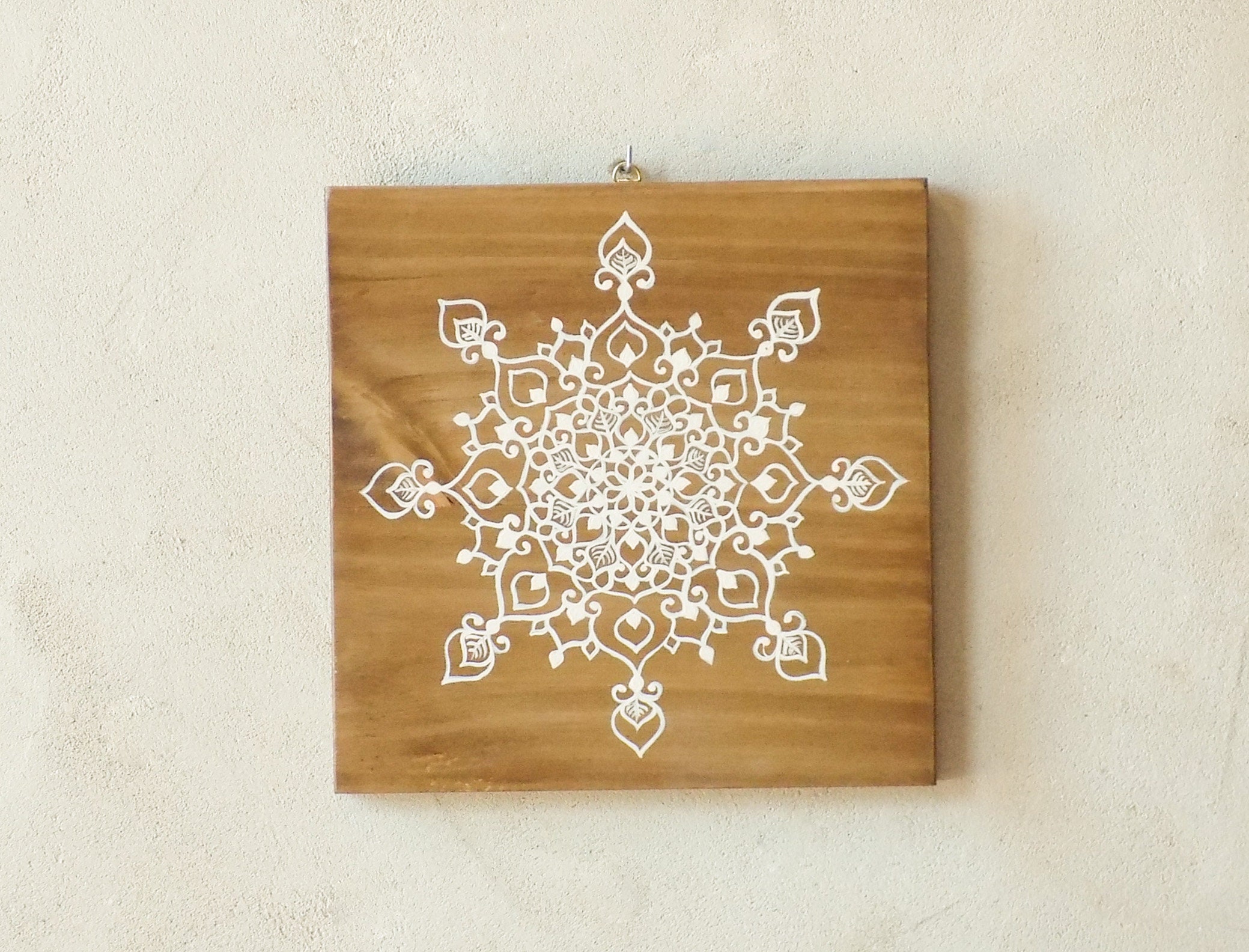 Boho wall decor living room wood art bohemian decor boho Etsy