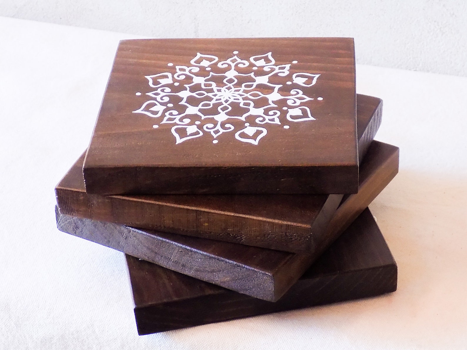 Decorative Wood Tile for Rustic Entryway Decor Hand Painted Etsy