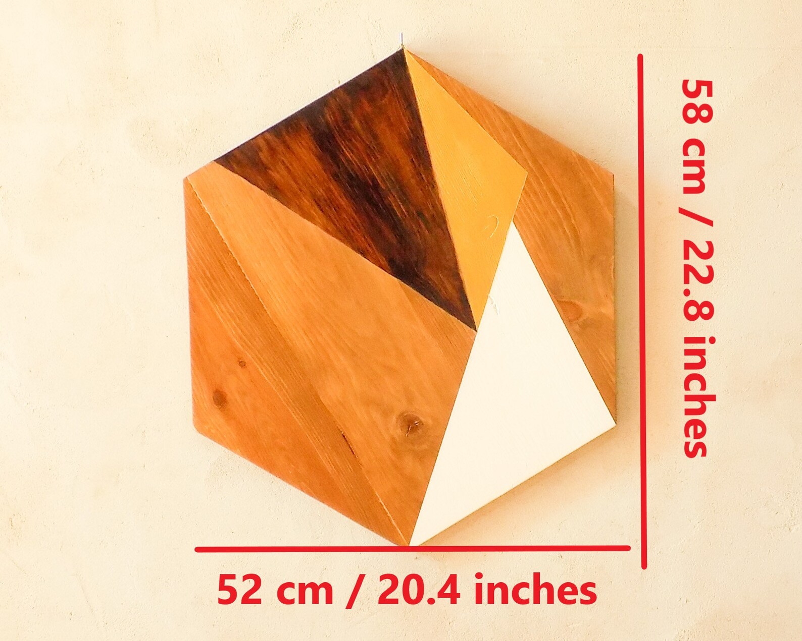 Geometric wood wall art above bed abstract wood wall art set Etsy