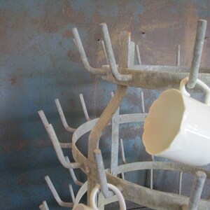 CONICAL Design Antique French DRYING RACK Metal Zinc Kitchen Wine ...