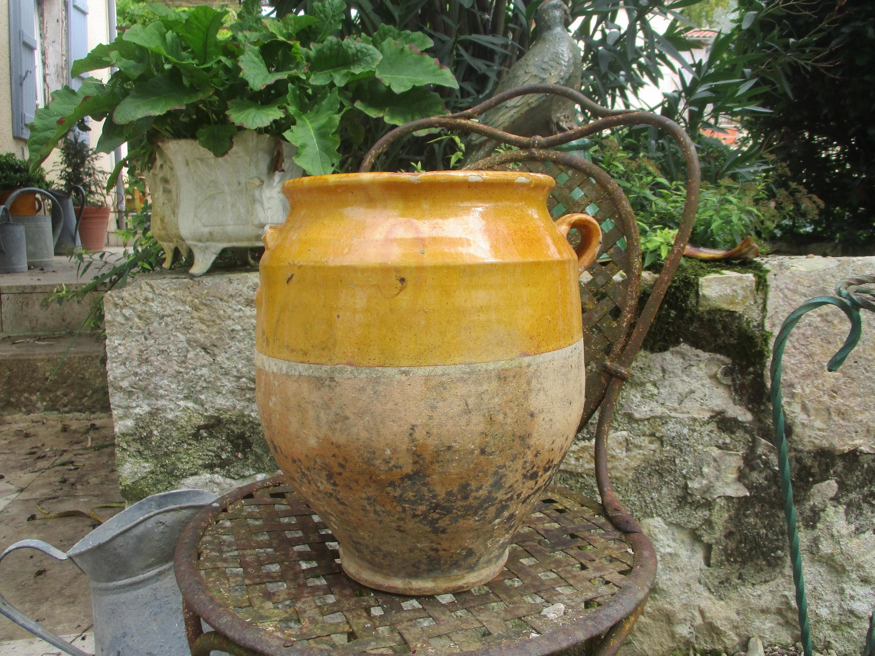 南フランスの古いコンフィポット2つセット 南フランスの古いコンフィポット2つセット 南仏のコンフィポット