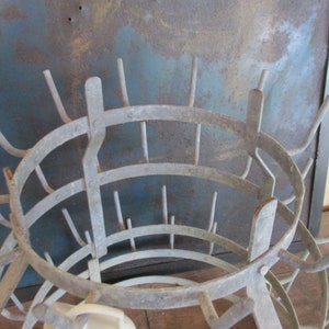 CONICAL Design Antique French DRYING RACK Metal Zinc Kitchen Wine ...