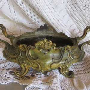 Fabulous Antique Français ROCOCO 19Th JARDINIERE Scrolls Décor PLANTER