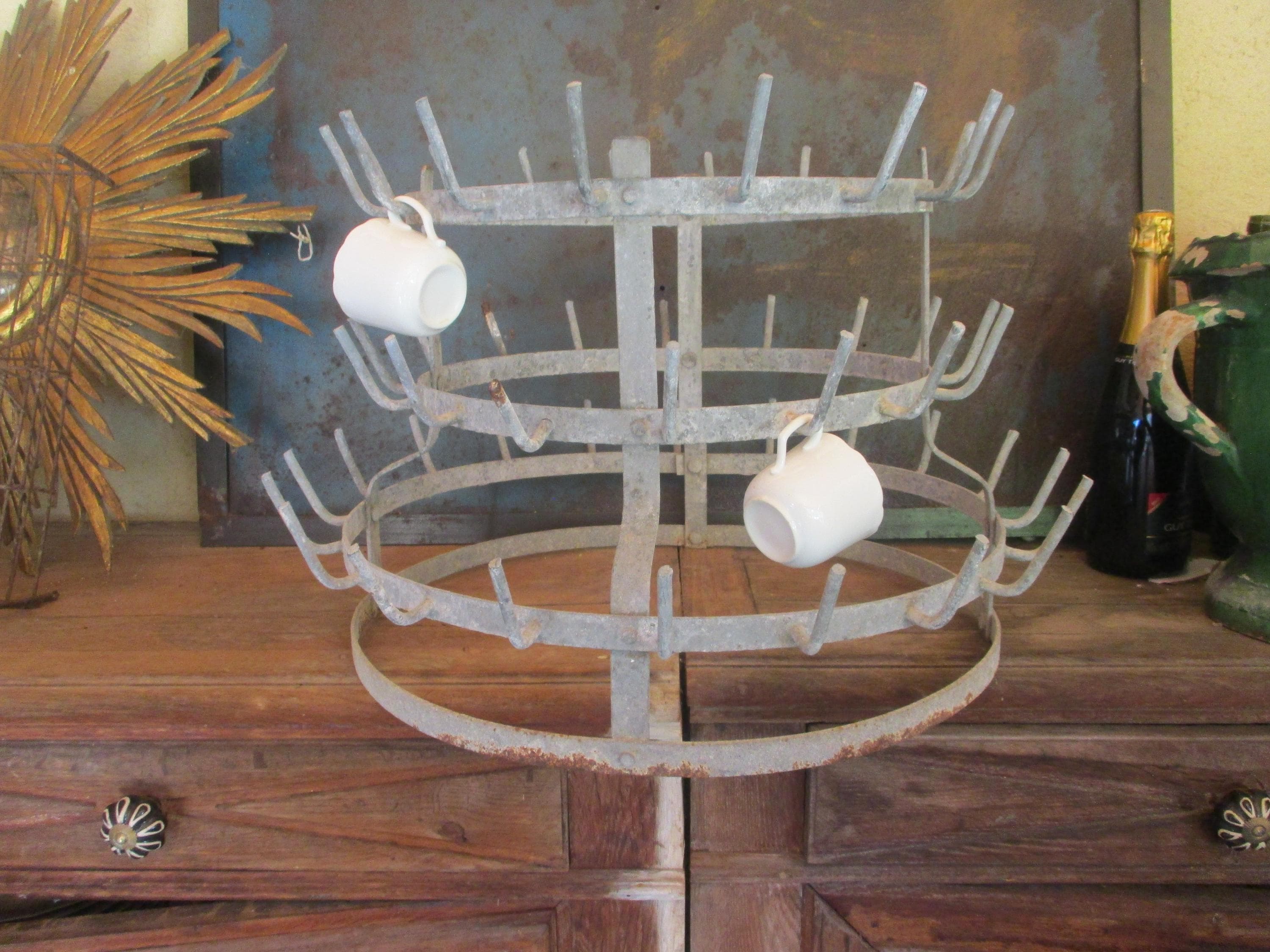 Antique French Zinc Bottle Rack - Etsy