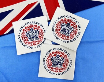 Woven Coronation Labels