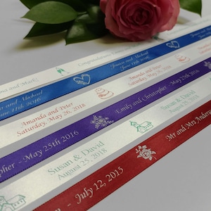 Personalised Satin Ribbon - Customised for Favors and Gifts
