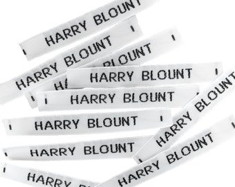 Pre-Cut Woven Name Labels, Sew in Labels / Tags for School Clothes