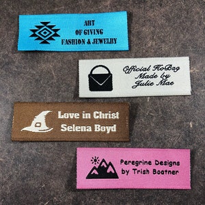 Personalised Essential Woven Sewing Labels for Sewing, Knitting, Crafts and Small Businesses image 5