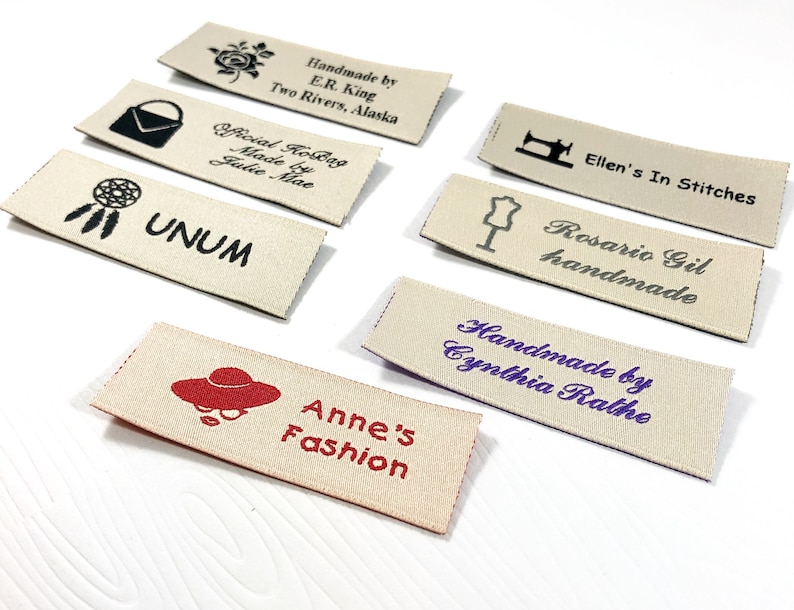 Personalised Essential Woven Sewing Labels for Sewing, Knitting, Crafts and Small Businesses image 6