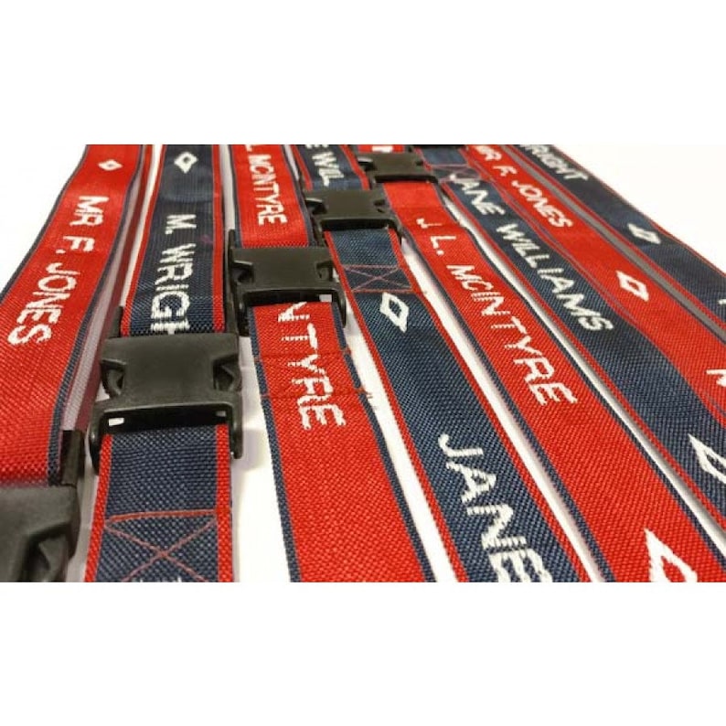 personalised luggage strap