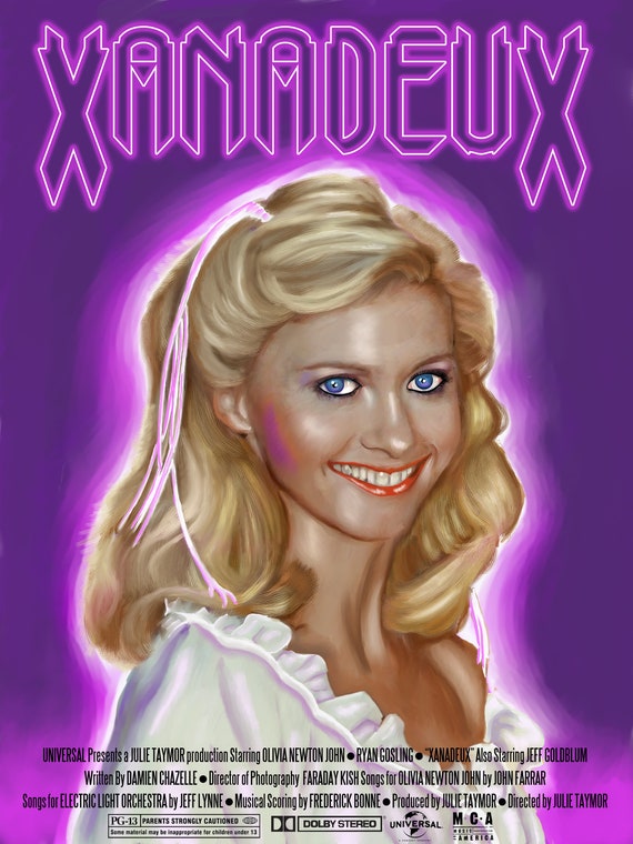 Xanadu Sequel Movie Poster Olivia Newton John Etsy