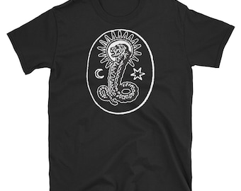Demiurge Lion Faced Gnostic Occult Gem T-Shirt
