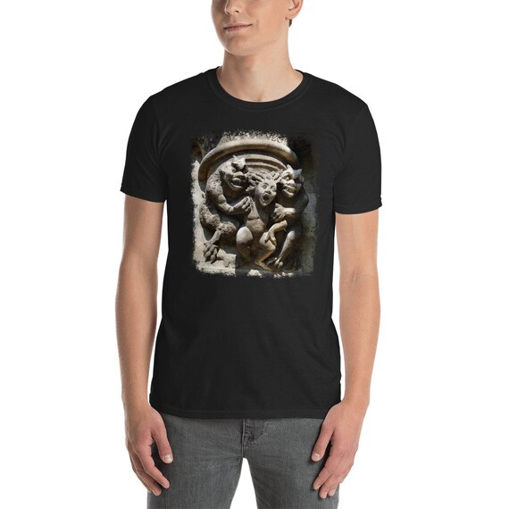 Notre Dame Paris France French Cathedral Gargoyle Statue T-Shirt Notre Dame Paris France French Cathedral Gargoyle Statue T-Shirt