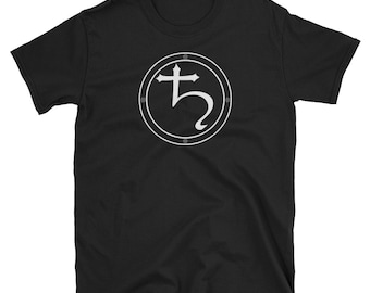 Lead Saturn Alchemy Alchemical Symbol T-Shirt
