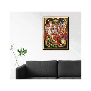 Sita Ramula Kalyanam Digital Sparkling Photo Frame Ramdarbar - Etsy