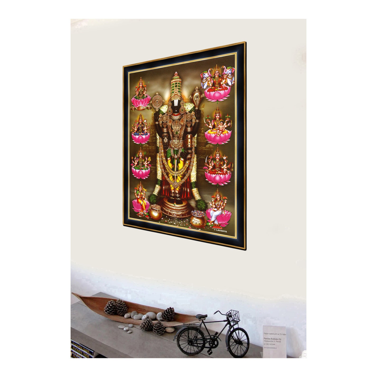 Venkateswara Swamy Astalakshmi Photo Frame, Hindu God Home Decor - Etsy