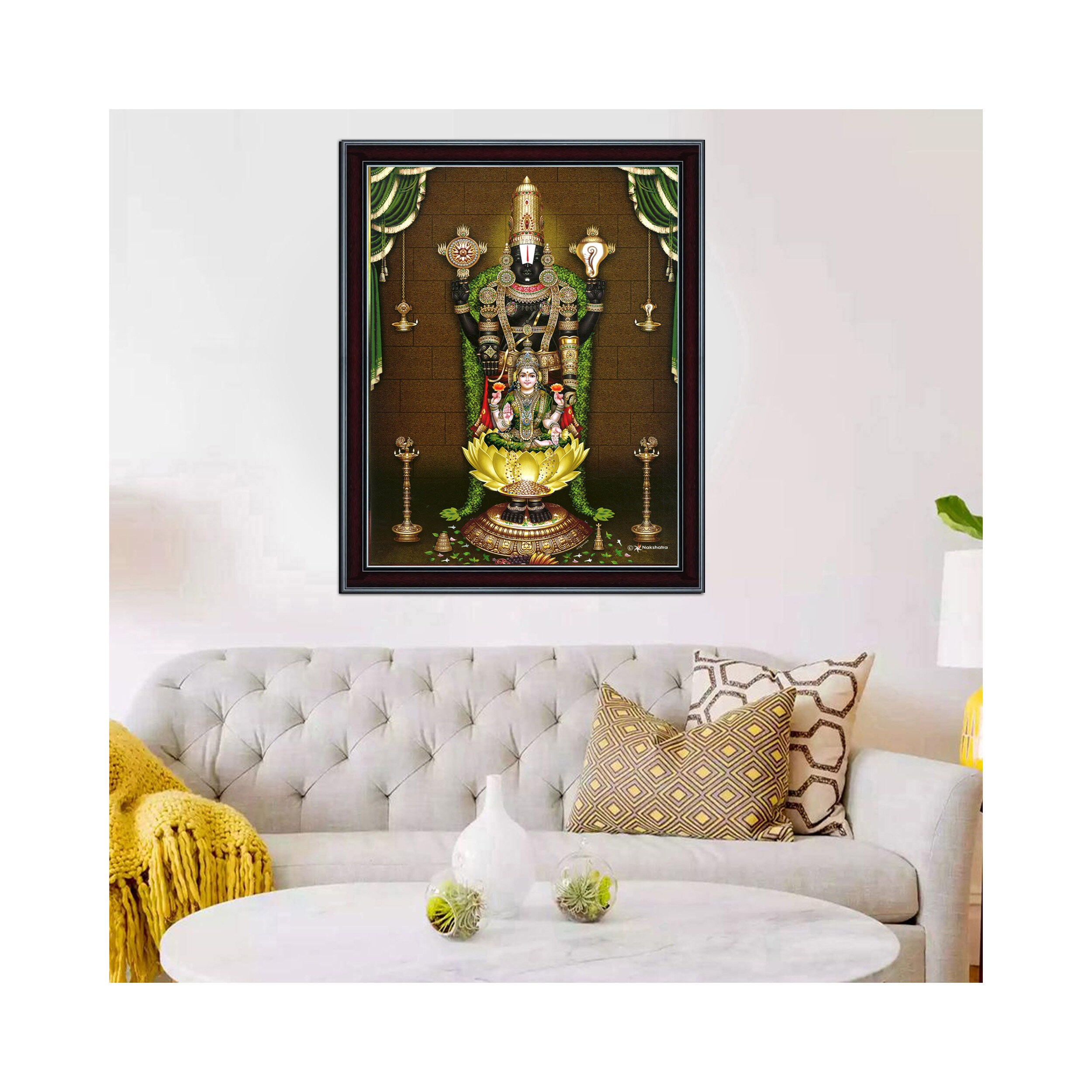 Venkateswara Lakshmi Photo Frame - Hindu Housewarming Gift - Etsy UK