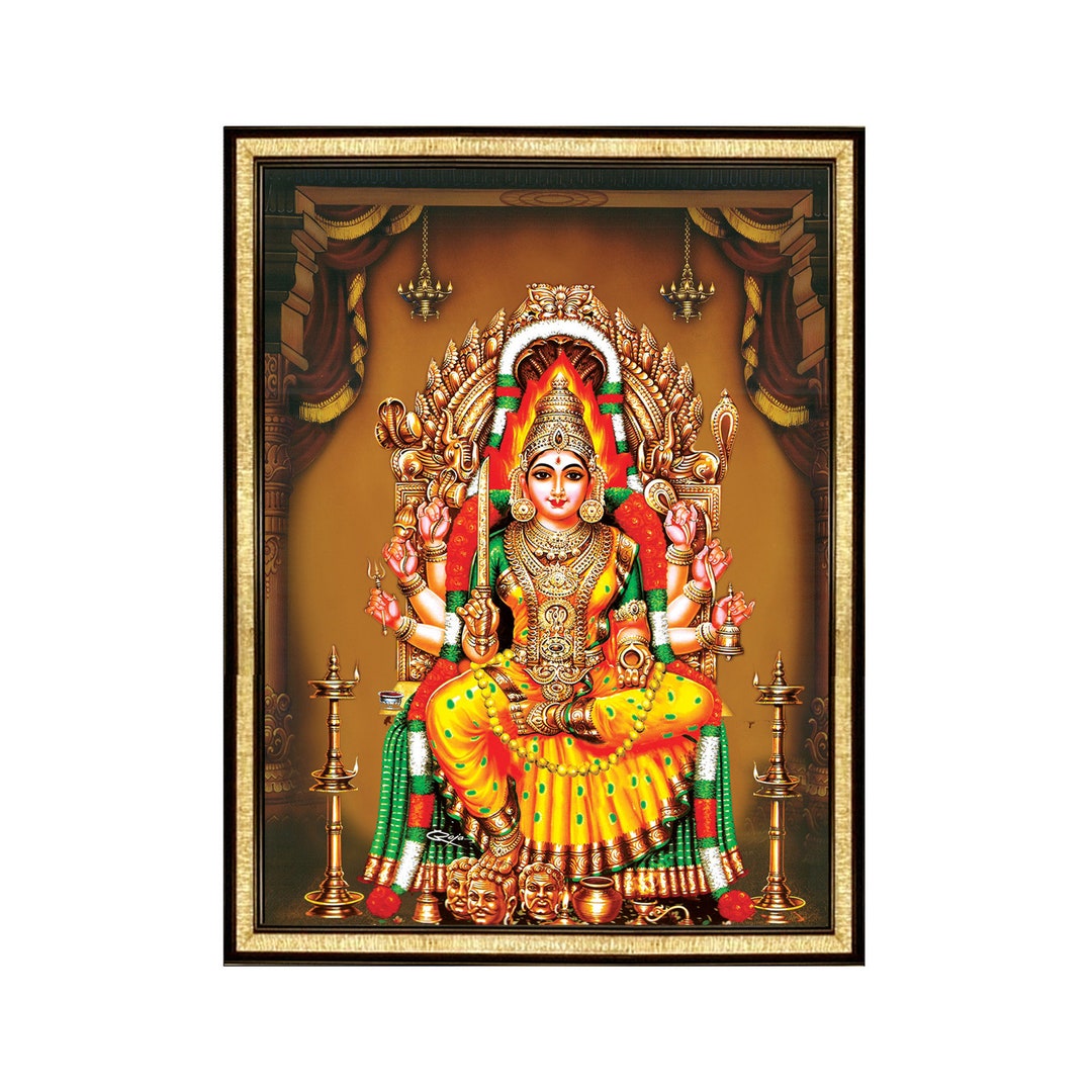 Samayapuram Mariamman Sparkling Digital Photo Frame Powerful - Etsy