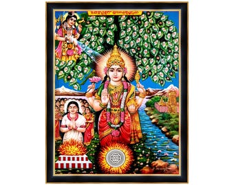 Marco de fotos Vasavi Kanyaka Parameshvari - Decoración de pared de la diosa hindú