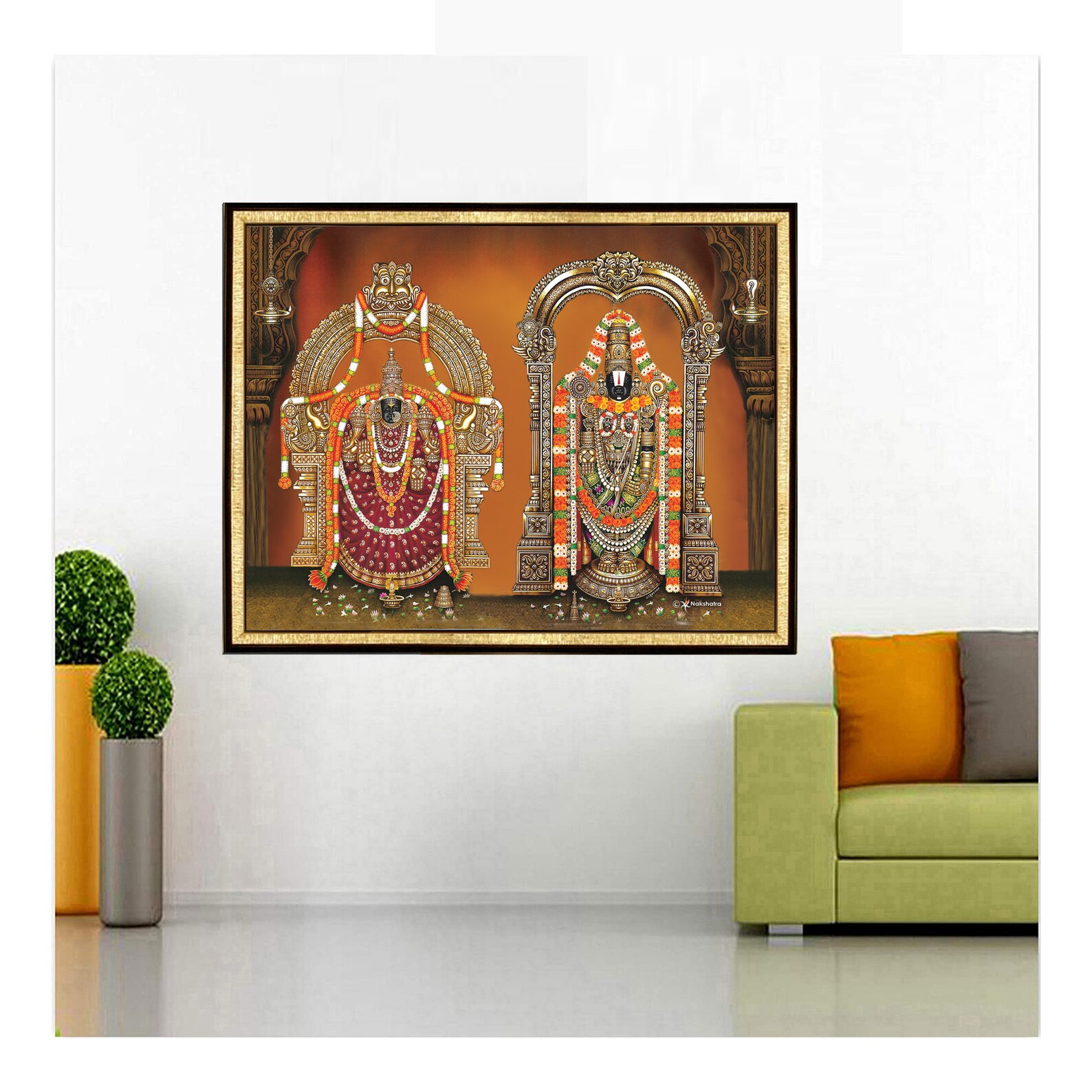 Thayar Perumal Photo Frame, Hindu Wedding Anniversary Gift, Duty Paid ...
