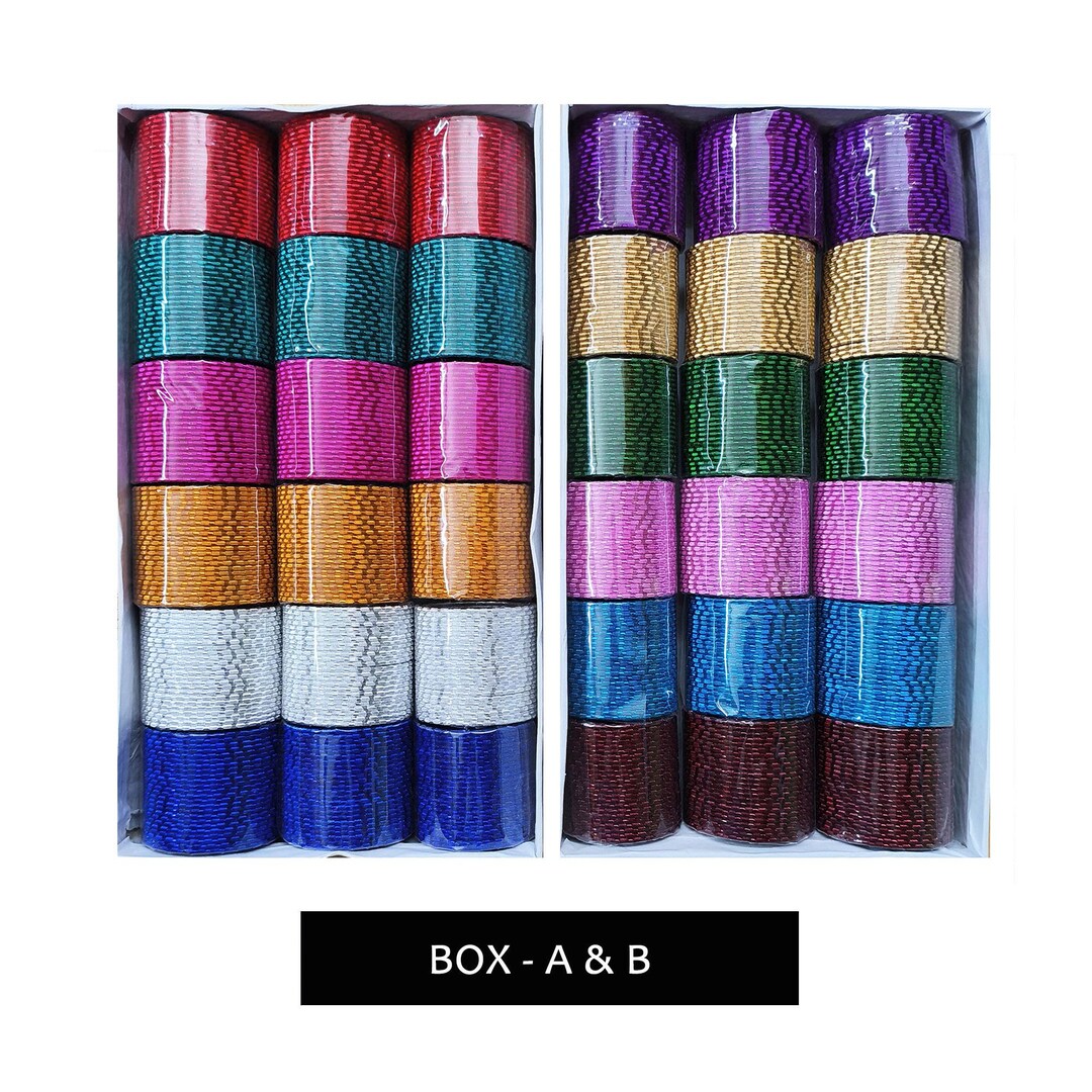 432 Metal Bangle, Dark Colors, 18 Sets Henna Night Delivered Duty Paid ...