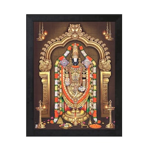 Classic Photo of Lord Venkateswara Swamy of Tirupati, Andhra Pradesh. The Lord Who Forgives Our Sins