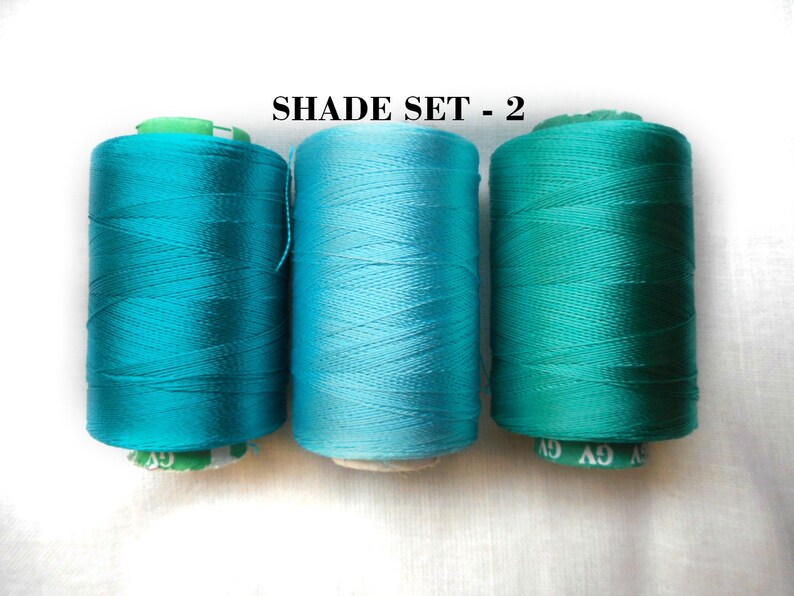 3 Spools of silk thread #Chooseyourcolor #IndianArtsilk #EmbroideryThreads for machine use and silk tassel making #ThreadsDIY #WomensDIY
