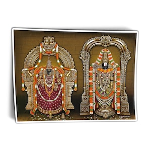 Poster Print Of Padmavati & Venkateswara Swamy. Prayed By Hindus Across The World