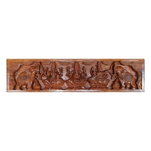 Lakshmi Ganesha & Saraswati Wooden Decor For Puja Room. South Indian Handmade Artwork