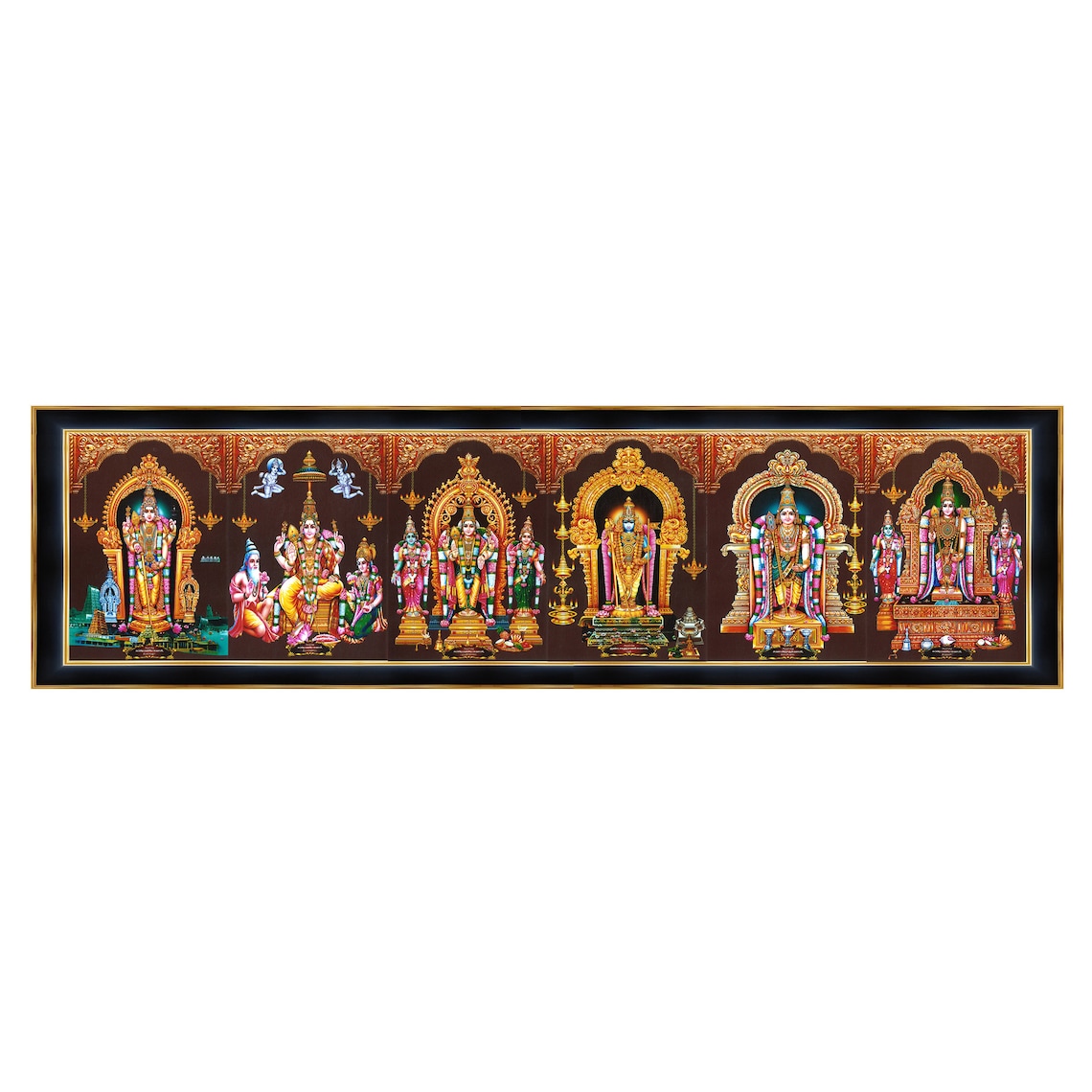 Arupadai Murugan Photo Frame, Hindu God Subramaniyam Swamy - Etsy
