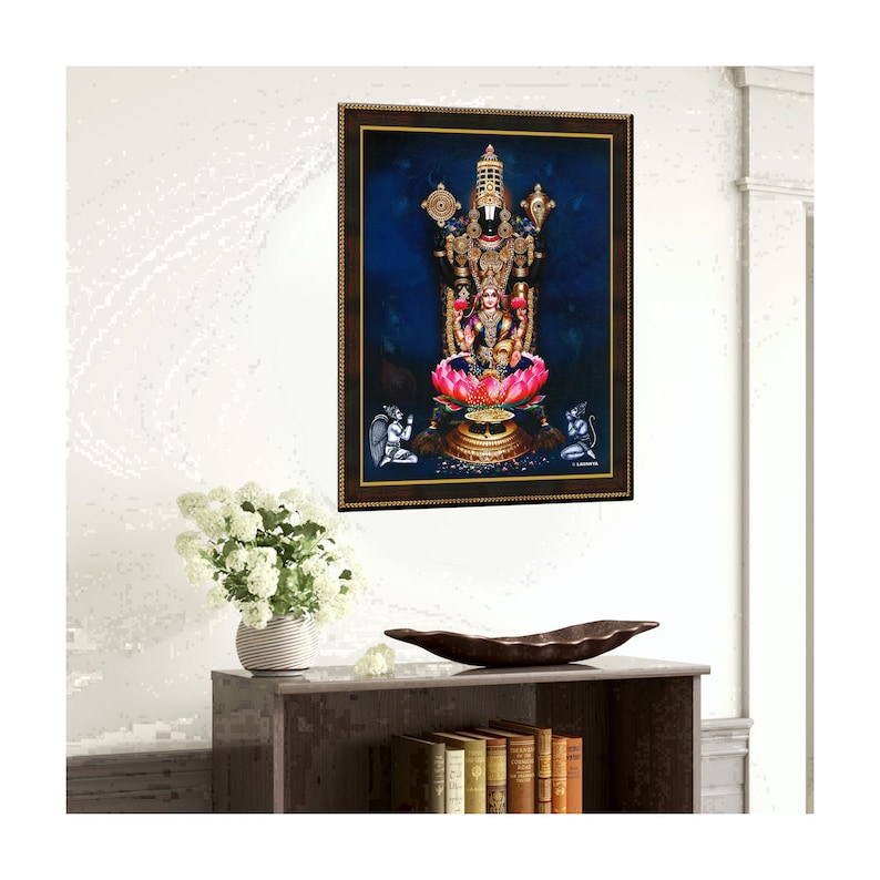 Venkateswara & Lakshmi Photo Frame - Hindu Pooja Room Decor - Etsy Canada