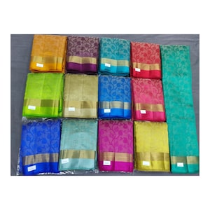 Sets Of Tussar Silk Sarees, Multicolor Silk Saree for Women. Ideal For Gifting Your Loved Ones