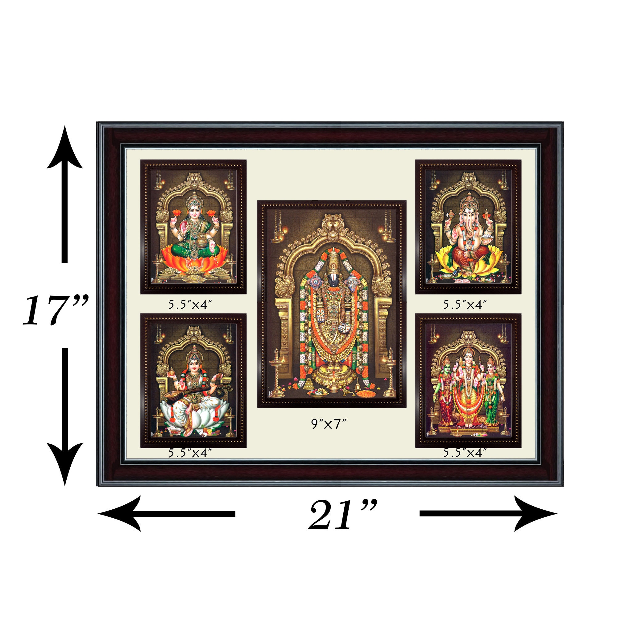 5in1 God Goddess Photo Frame Puja Room Delivered Duty Paid for USA - Etsy