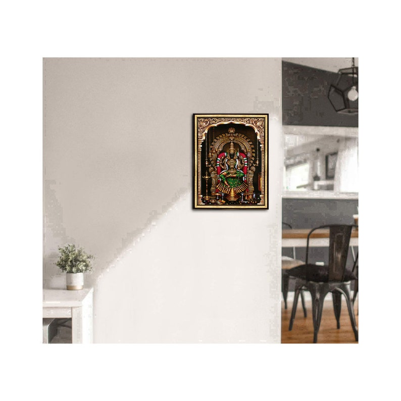 Hindu Goddess Photo Frame, Kalikambal, Neithal Nila Kamakshi, Religious ...