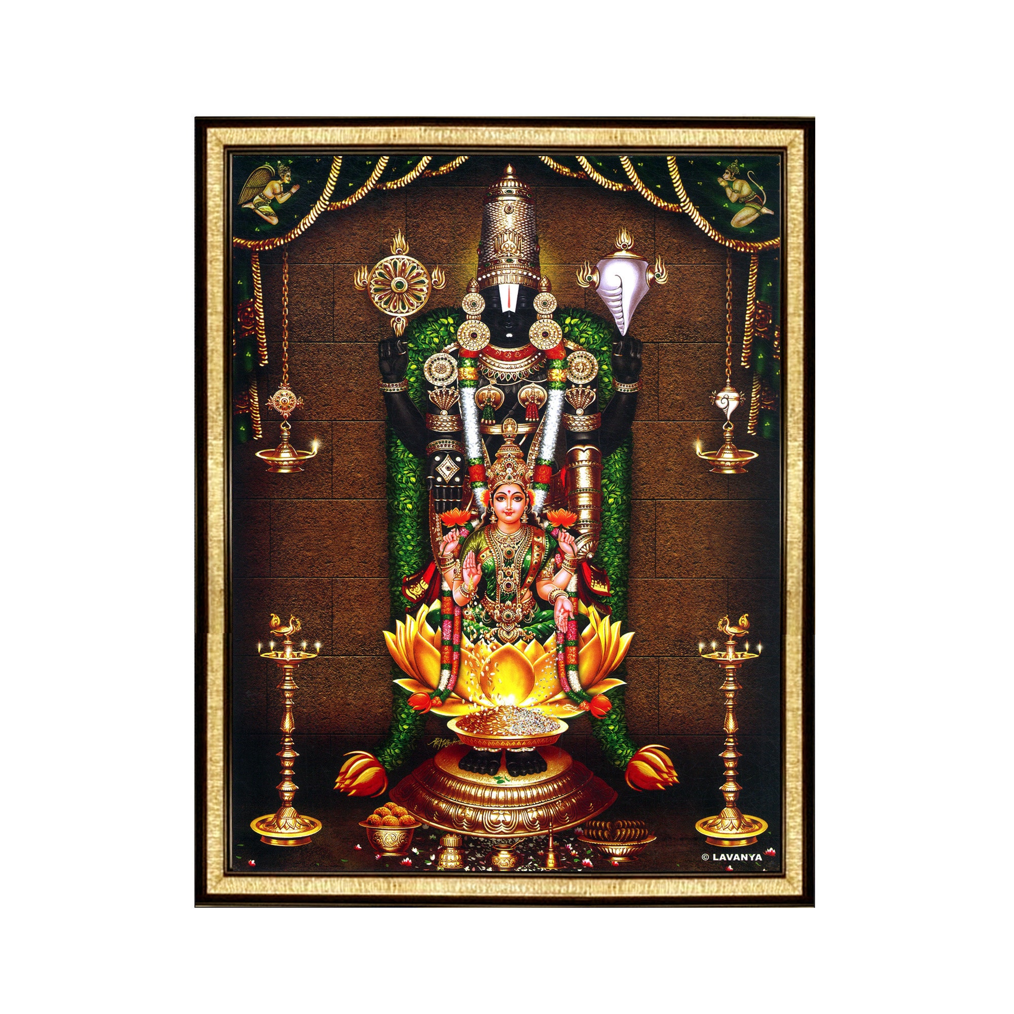 Tirupati Balaji Lakshmi Digital Photo Frame Perfect Wall Etsy UK