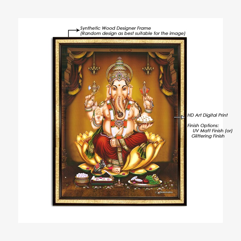 Vinayagar Digital Photo Frame Home & Living Wall Decor Job Etsy