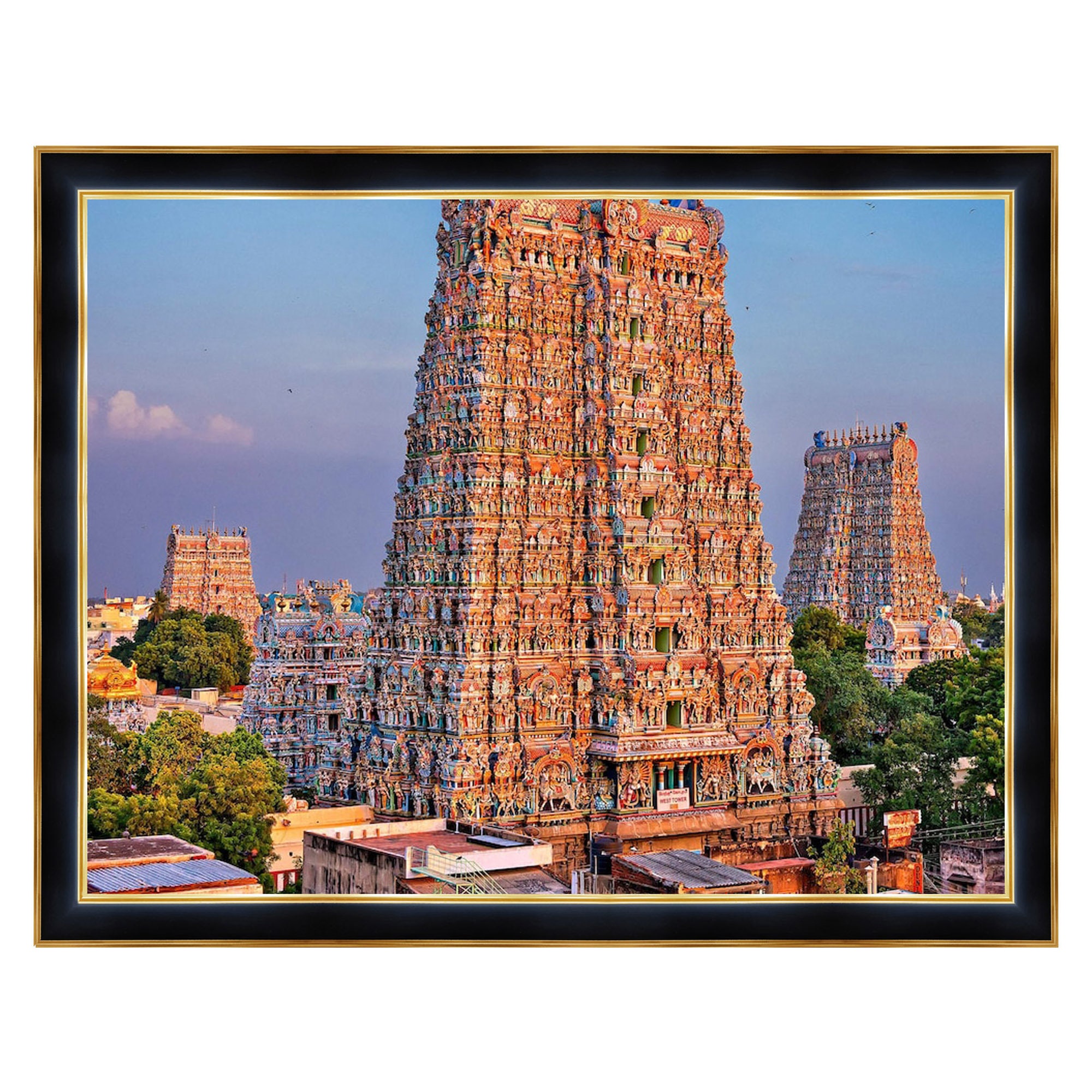 Gopuram Madurai Meenakshi Amman Temple Digital Photo Frame Etsy Australia